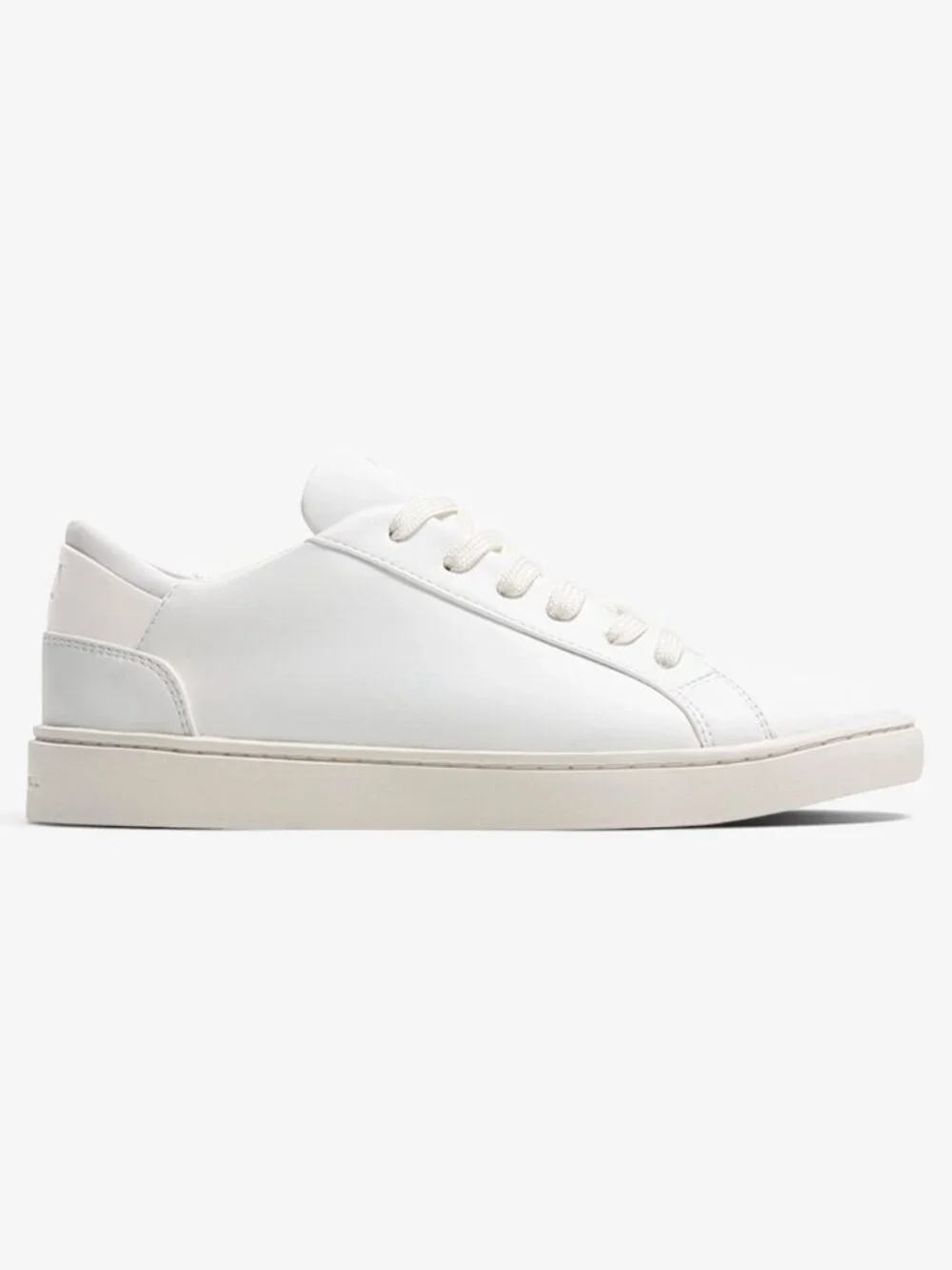 Thousand Fell Women's Lace Up Vegan Leather Sneakers White Cream Size 9.5
